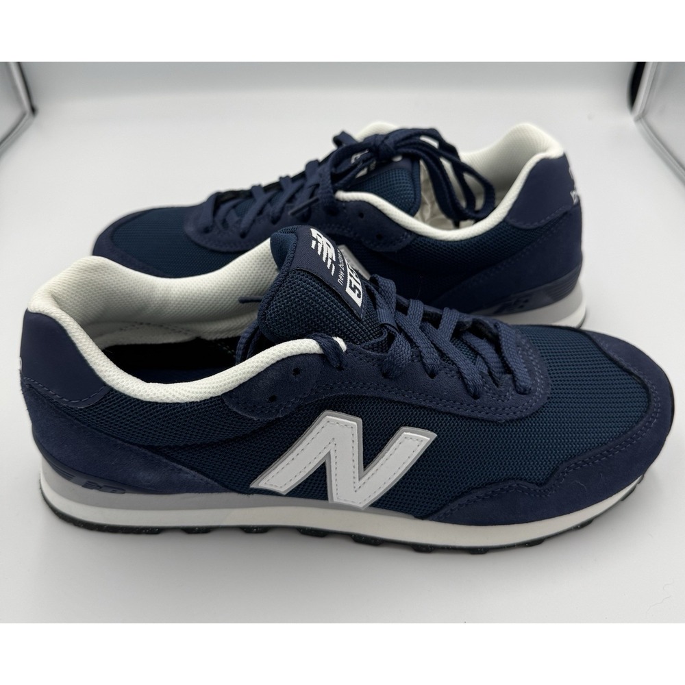 New Balance 515 Running Mens 9 Wms 10.5 Navy Blue White Classic ML515NVY - Picture 2 of 7